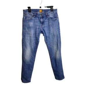Hugo Boss Orange Label Mens Straight Leg Jeans Medium Wash Blue Size 34x32